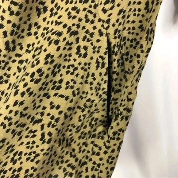 Whistles Lola Mini Ikat Animal Print Light Brown Shift Dress M - Picture 5 of 6